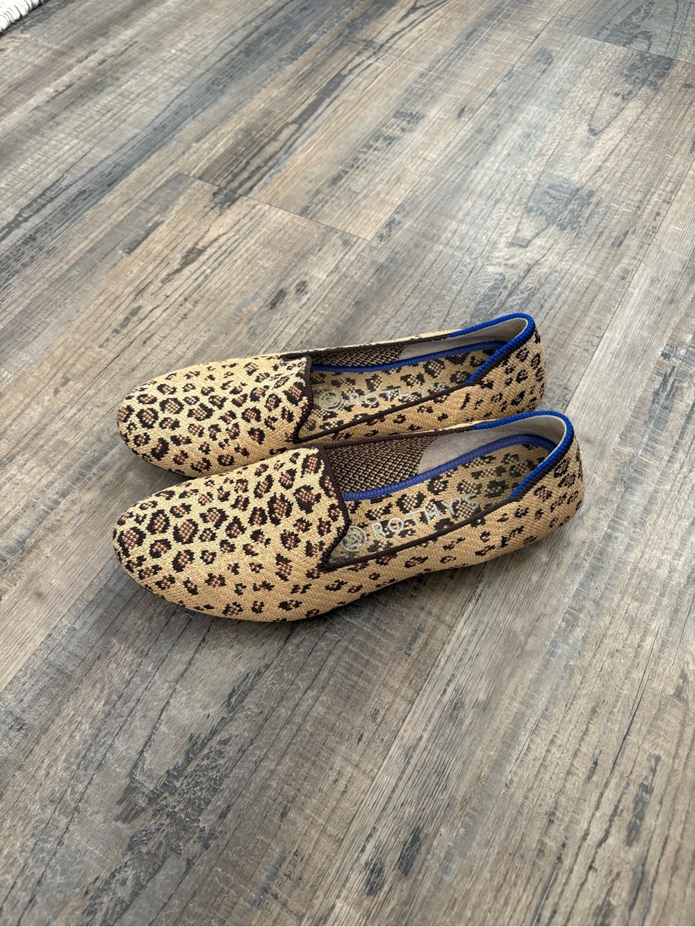 Rothy's The Loafer Leopard Cheetah Print Shoes Size 7.5